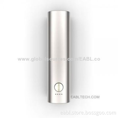 Lipstick power bank, four LED indicator, grade A battery, 2,800mAh